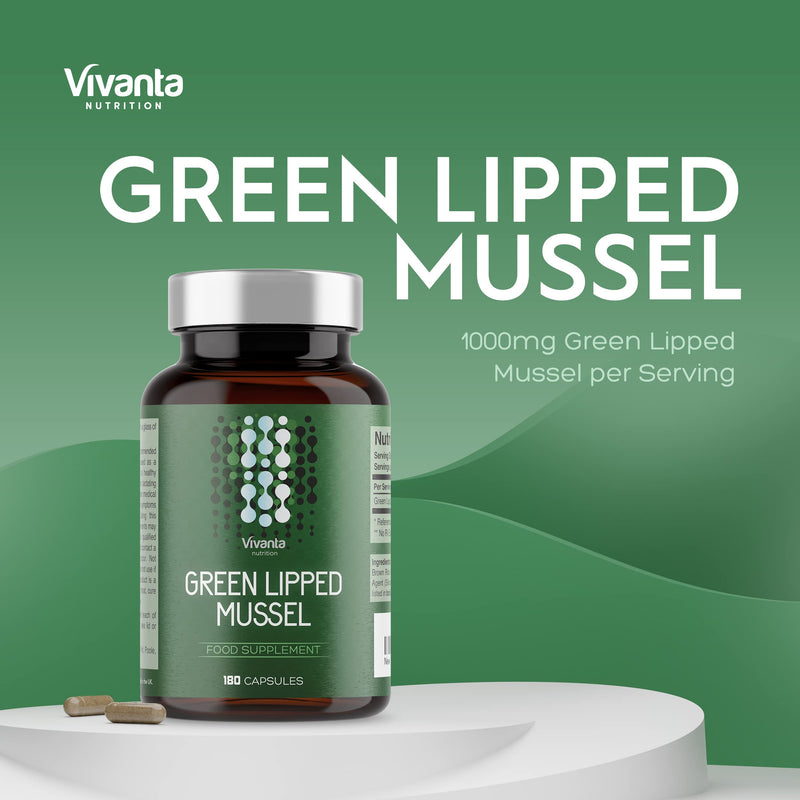 Green Lipped Mussel Capsules - 500mg x 180 Capsules - Green lipped Mussel for Humans (180 Capsules) - BeesActive Australia