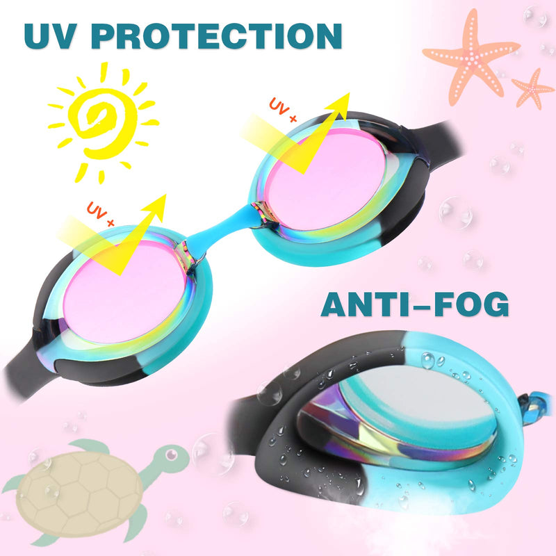 Keary 4 Pack Kids Goggles for Toddler ChildrenYouth(3-14), Anti-fog UV Protection - BeesActive Australia