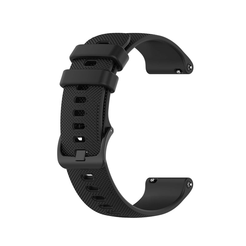 Bands Compatible with Garmin Venu Sq/Venu Sq Music Band Silicone Quick Release Straps 20MM Replacement Wristband (Black) Black - BeesActive Australia