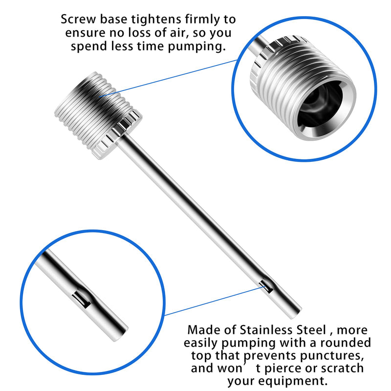 Motorenbau Air Pump Needle 35pcs, Ball Pump Inflation Needle for Basketball, Football, Soccer, Volleyball or Rugby Balls Replacement Ball Pump Pin Air Inflating Pin with Storage Box - BeesActive Australia
