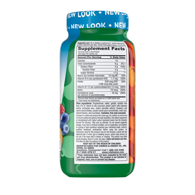 Vitafusion Fiber Well Fit Gummies Supplement, 90 Count (Packaging May Vary) - BeesActive Australia