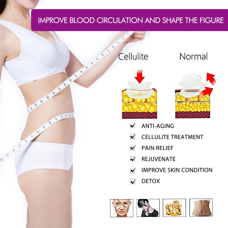 GreenLife® Cupping Therapy Sets - Silicone Cups Set Firm (4 pcs) for Muscle Soreness Pain Relief Body Neck Knee, Self Massage Tool, Deep Muscle Massager, Anti Cellulite Joint Pain Recovery 4 Count (Pack of 1) - BeesActive Australia
