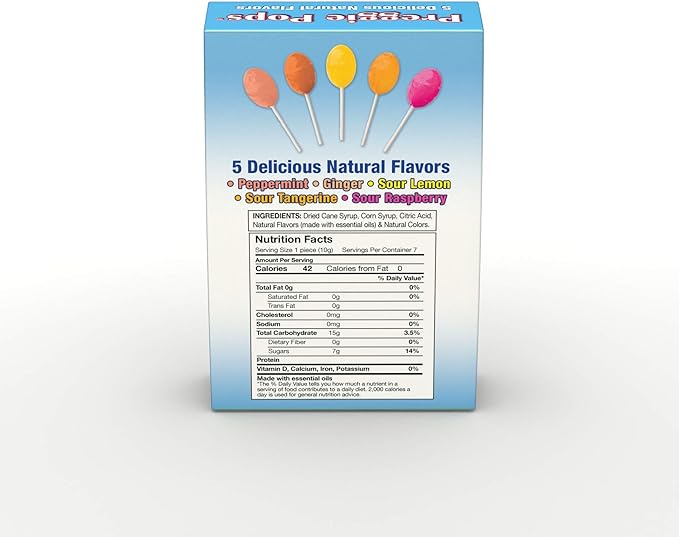 Three Lollies Preggie Pops Variety Pack for Morning Sickness Relief, 7 Count by Three Lollies - BeesActive Australia