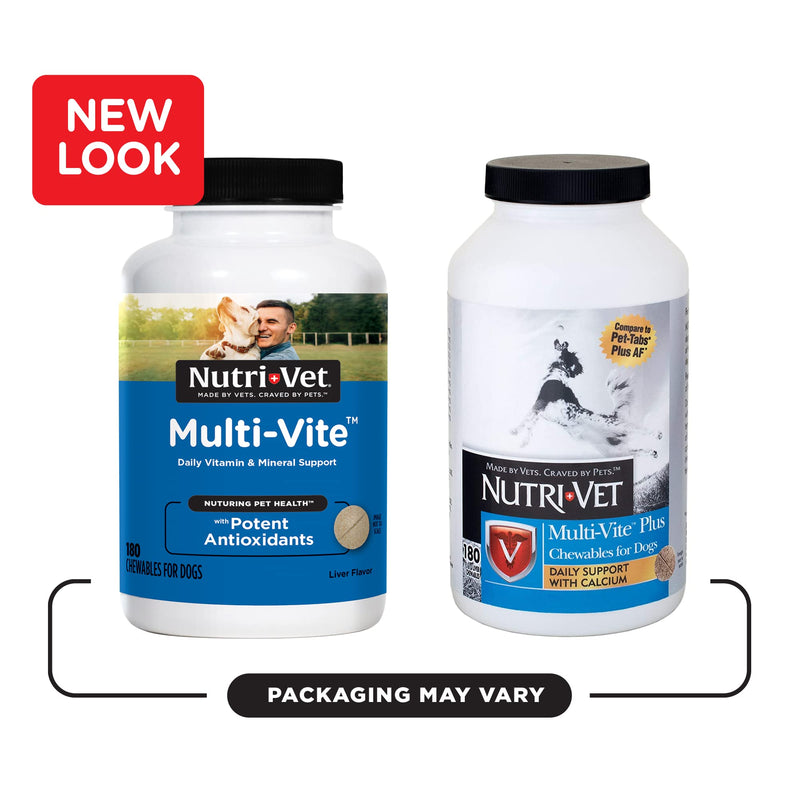Nutri-Vet Multi-Vite Chewables for Adult Dogs | Daily Vitamin and Mineral Support to Help Maintain Peak Condition 180 ct - BeesActive Australia