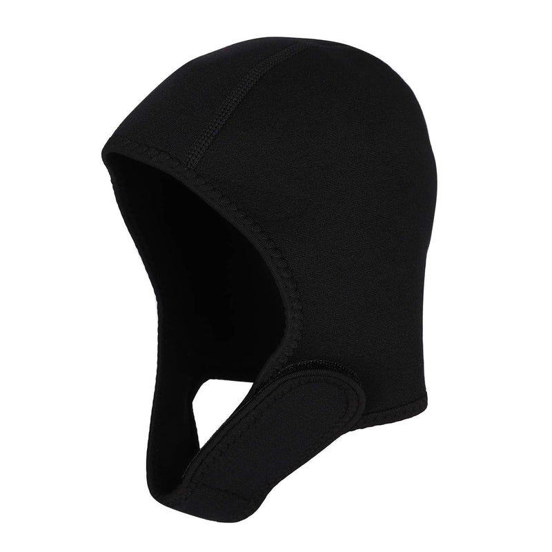 ITODA Neoprene 2mm Beanie Diving Hat Adjustable Scuba Dive Surf Swimming Sun UV Protection Warmer Women Men Windproof Cap for Surfing Kayak Rafting Canoe Snorkeling Water Sports Black - BeesActive Australia