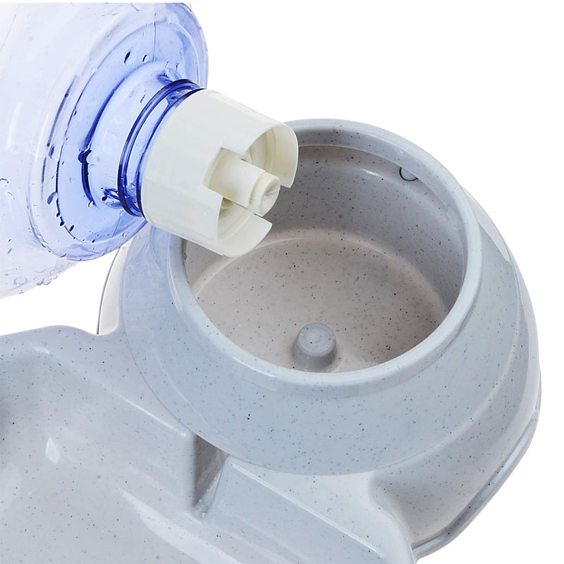 Pet Water Dispenser Station - 1 Gal Replenish Pet Waterer for Dog Cat Animal Automatic Gravity Water Drinking Fountain Bottle Bowl Dish Stand - BeesActive Australia