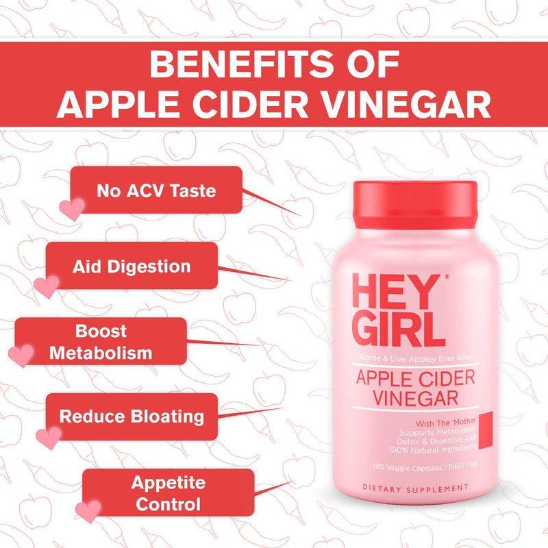 Apple Cider Vinegar Capsules with The Mother , 1560mg Apple Cider Vinegar Pills with Cayenne Pepper , 120 Vegan Acv Capsules for Detox Cleanse and Bloating - BeesActive Australia