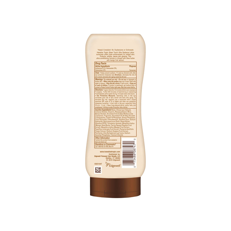 Hawaiian Tropic Sheer Touch Lotion Sunscreen, Moisturizing Broad-Spectrum Protection, SPF 30, 8 Ounces - BeesActive Australia