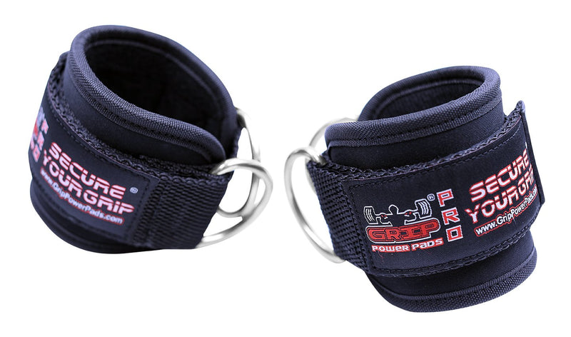 Ankle Straps for Cable Machines Double D-Ring Gym Adjustable Neoprene Premium Cuffs to Enhance Legs Abs & Glutes Kickbacks Workouts Leg Curls Extensions Booty Hip Abductors Exercise for Men & Women Black Single - BeesActive Australia