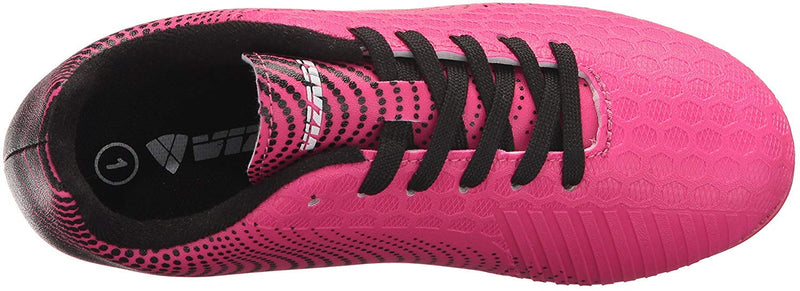 Vizari Unisex-Kid's Stealth FG Soccer Shoe Little Kid (4-8 Years) 3.5 Big Kid Pink/Black - BeesActive Australia