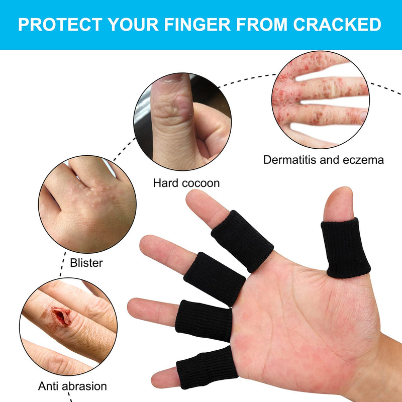 TONITTO 40Pcs Finger Protector Sleeves Finger Splints Supports for Arthritis Finger Protectors for Sport - BeesActive Australia