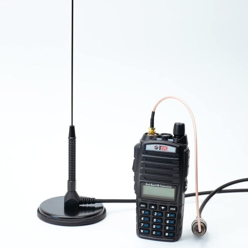 Authentic Genuine Nagoya UT-72G Super Loading Coil 20-Inch Magnetic Mount (Heavy Duty) GMRS (462MHz) Antenna PL-259, Includes Additional SMA Male & Female Adaptors for GMRS Handheld Radios Base / Mobile Antenna UT-72G GMRS PL-259/SMA - BeesActive Australia