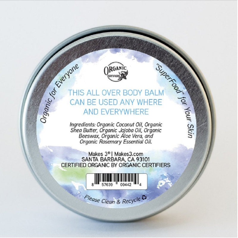 Makes 3 Organics All Over Body Balm, Unscented, 2 Fluid Ounce - BeesActive Australia