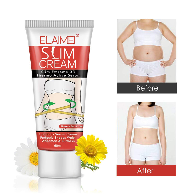 Hot Cream, Slimming Cellulite Firming Cream, Body Fat Burning building Massage Gel Weight Losing for Shaping Waist, Abdomen and Buttocks - 60ml - BeesActive Australia