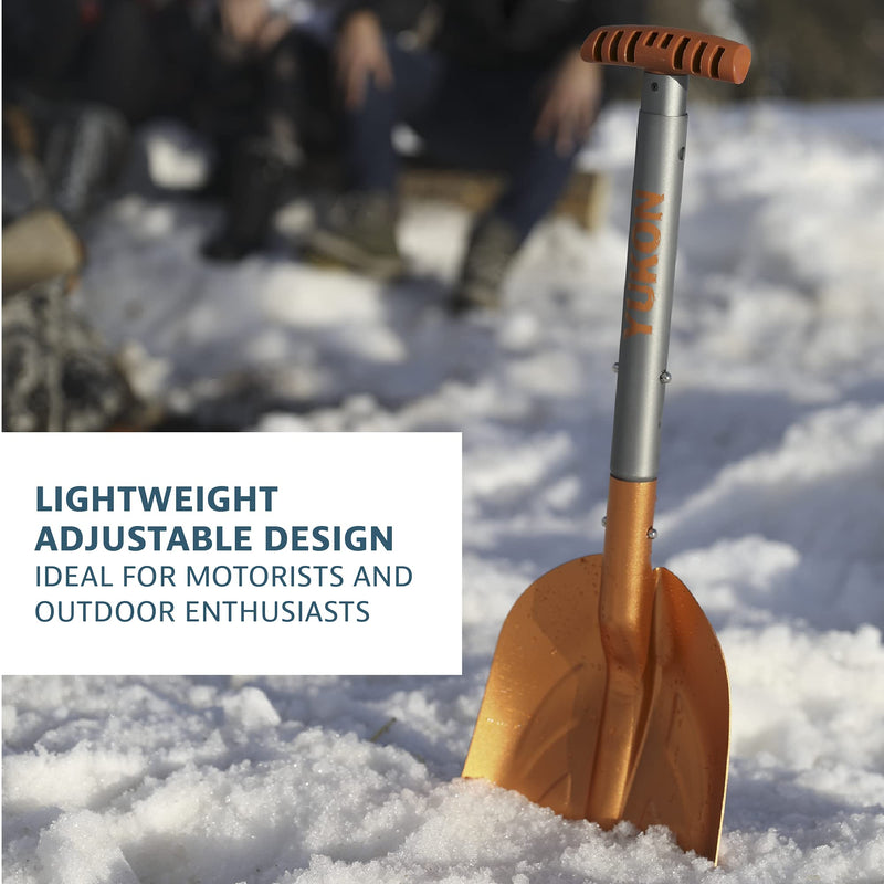 Yukon Charlie's Sport Utility Shovel, Orange, Lightweight Adjustable Design - BeesActive Australia