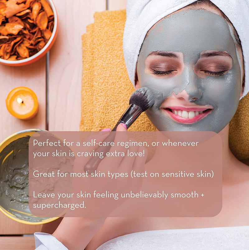 Pure Body Naturals Dead Sea Mud Mask for Face and Body, Purifying Face Mask for Acne, Blackheads, and Oily Skin, 8.8 Ounce - BeesActive Australia