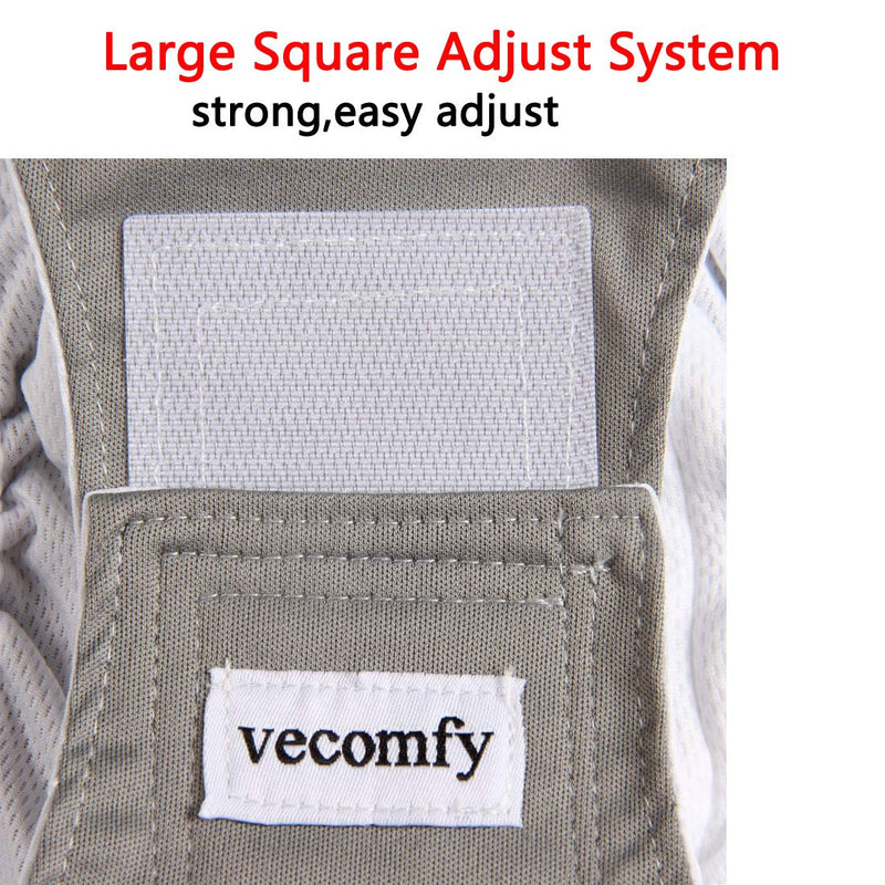 vecomfy Washable Belly Bands for Male Dogs 4 Pack,Premium Reusable Small Dog Wrap Leakproof Puppy Diapers L(16"-20"waist) 2 Gray+2 Black - BeesActive Australia