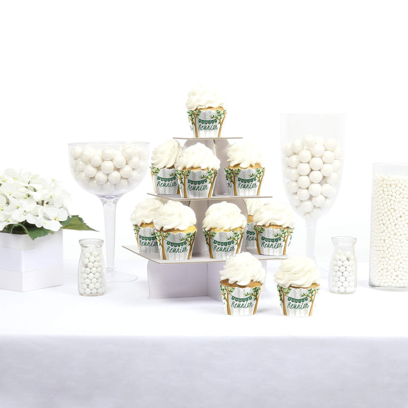 Family Tree Reunion - Family Gathering Party Decorations - Party Cupcake Wrappers - Set of 12 - BeesActive Australia