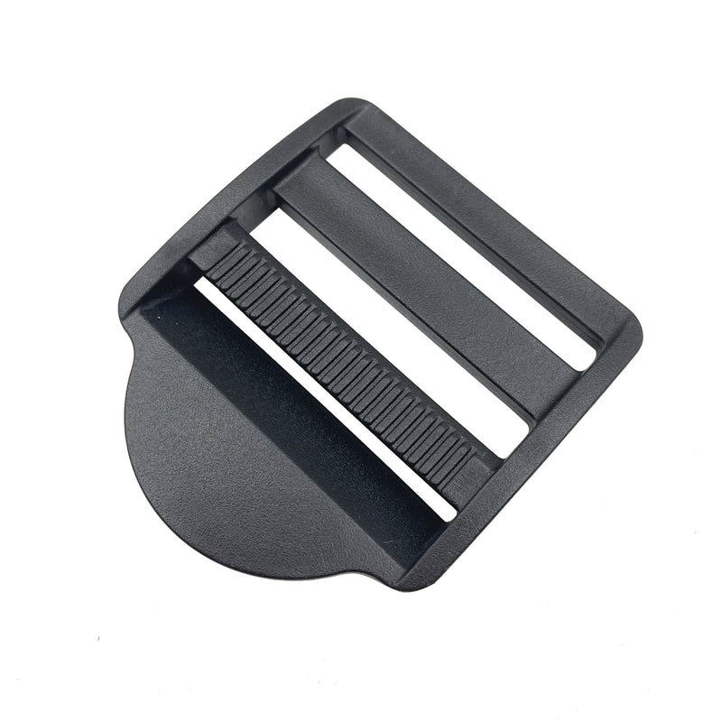 Plastic Ladder Slider - Tension Locks Adjustable Buckle Black For Webbing Backpack Belt Straps Camping Suitcase (50mm) Q089 50mm - BeesActive Australia