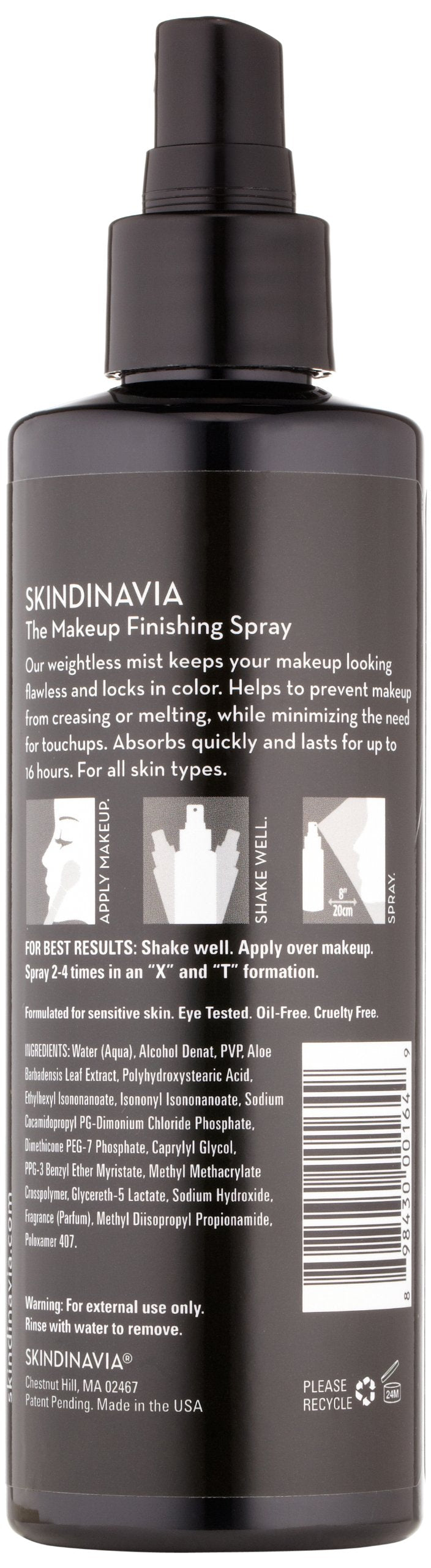 Skindinavia Makeup Setting Spray Paraben-Free Oil-Free Anti-Aging Heat-Resistant Waterproof Extreme Longwear Long-Lasting Beauty Face Skin Care Finishing Fine Mist Facial Make Up – 8 Oz – 236 Ml 8 Fl Oz (Pack of 1) - BeesActive Australia