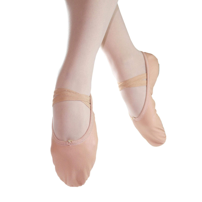 [AUSTRALIA] - Danzcue Child Split Sole Leather Ballet Slipper 7 Toddler Pink 