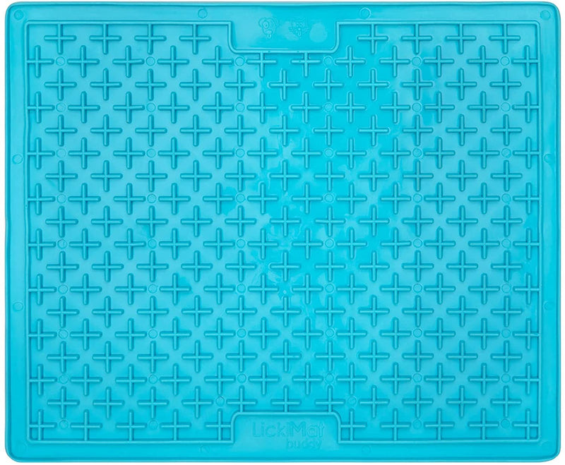 LickiMat X Large Breed Dog Lick Mat, Dog Calmer, Slow Feeder, Anxiety Reliever Alternative to Puzzle Toys, Slow Feeding Bowls. Use Peanut Butter, Wet Food, Raw Food, Mixed Food, Healthy Treats Turquoise Buddy - BeesActive Australia