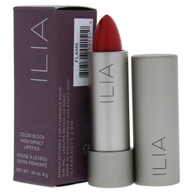 ILIA - Natural Color Block High Impact Lipstick (Flame (Fire Red)) - BeesActive Australia