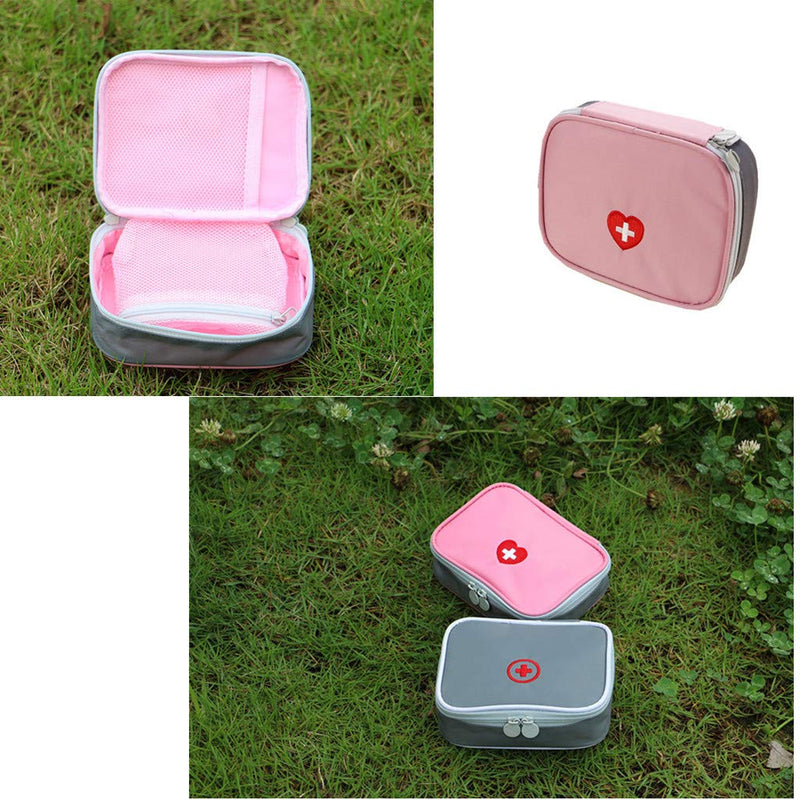 Drcool Mini First Aid Kits Bag Empty Waterproof First Aid Box Small Easy Carry for Travel Home Workplace Pink - BeesActive Australia