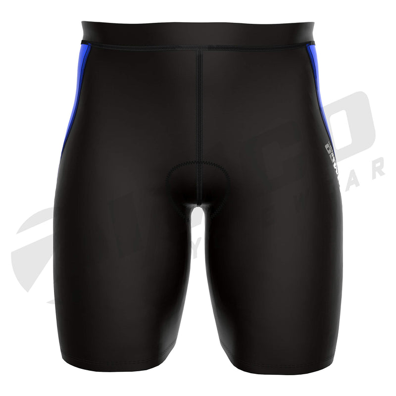[AUSTRALIA] - Zimco Performance Triathlon Shorts Mens | Tri Shorts Mens Padded | Tri Race Cycling Shorts Black/Blue X-Large 