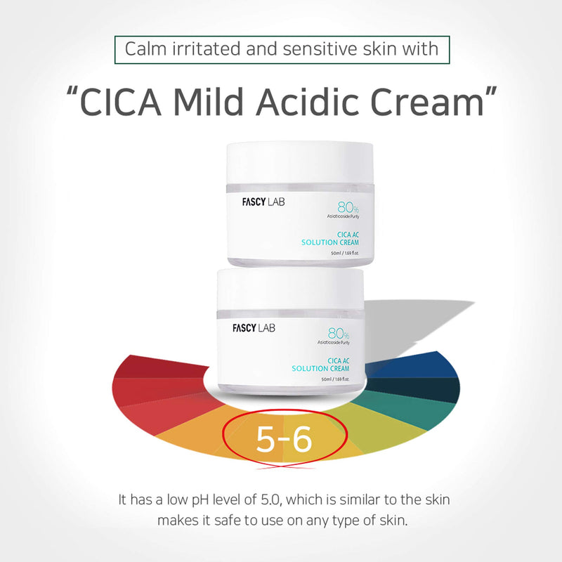 Fascy Lab CICA Cream — Korean Skin care, Face Moisturizer for Acne Prone Skin — Centella asiatica + Lotus leaf + Honey Extract — Redness relief for face, acne moisturizer, Korean cica care, gel moisturizer with Cooling Effect [1 x 1.69 Fl.Oz.] - BeesActive Australia