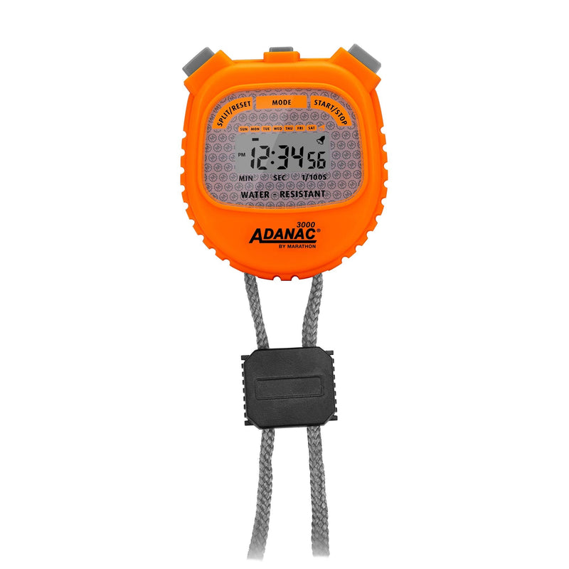 ADANAC 3000 Commercial Grade Digital Stopwatch Timer (Neon Orange) Neon Orange - BeesActive Australia