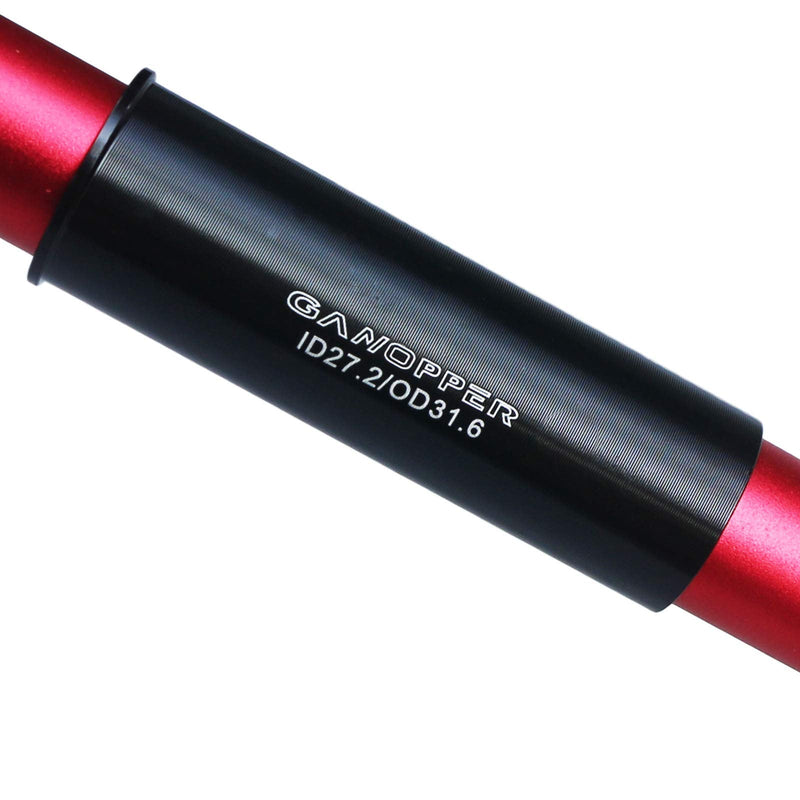 GANOPPER 100mm Long Seatpot Shim 22.2 25.4 26.6 27.2 to 28.6 30 30.4 30.9 31.6 31.8 33.9 34.9 36 Alloy Bicycle Seat Post Tube Adapter 25.4 I.D./26.6 O.D. - BeesActive Australia