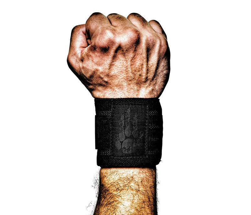 MANIMAL Wrist Wraps - Superior Support, Stabilization and Style - Get 3 Years of Daily Use - Lifting Straps and Guards for Men and Women - Weightlifting, Powerlifting, Strength Training, Gym Night Stalker - BeesActive Australia