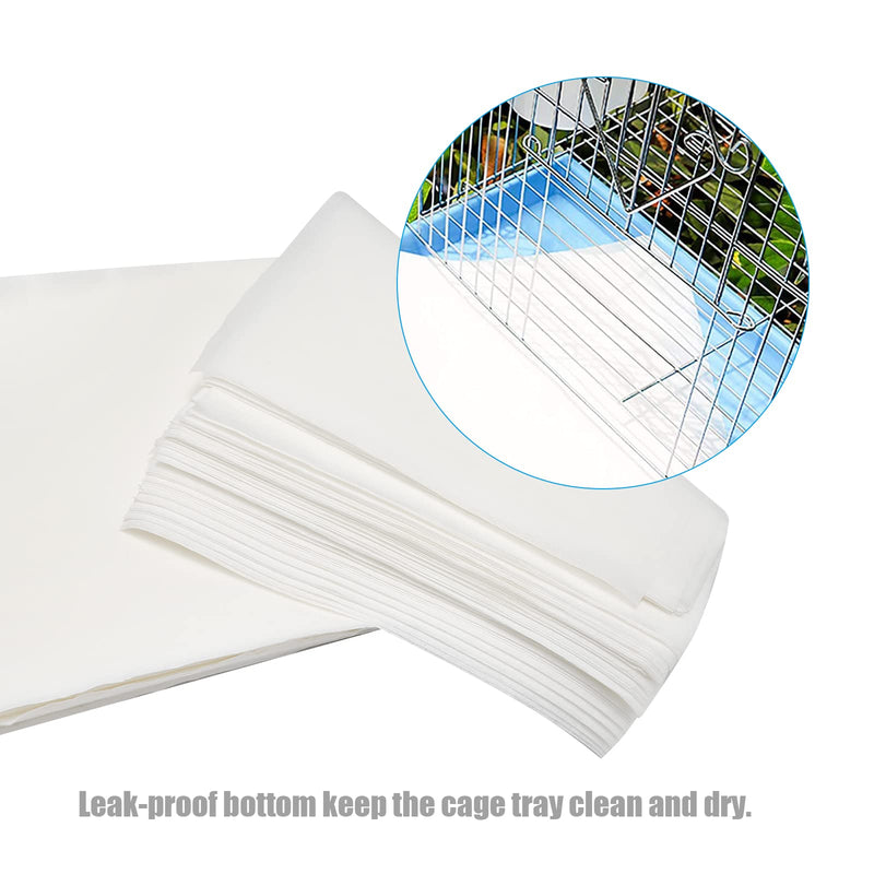 Vkinman Bird Cage Paper Liners Non-Woven Bird Nesting Box Pads, 100 Sheets Square - BeesActive Australia