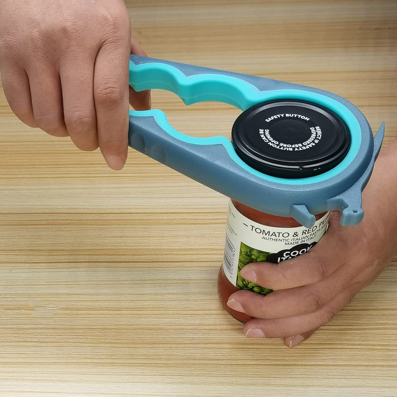 Otstar Jar Opener Bottle Opener Can Opener and Corkscrew Opener in One, Deal for Weak Hands Arthritis Elderly and Children - BeesActive Australia