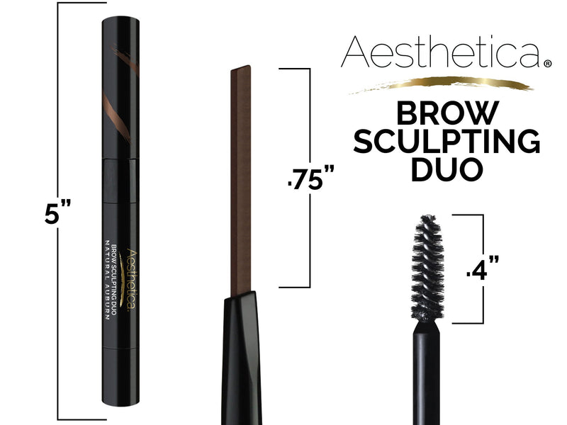 Aesthetica Brow Sculpting Duo - Eyebrow Definer/Brow Gel (Blonde) True Blonde - BeesActive Australia