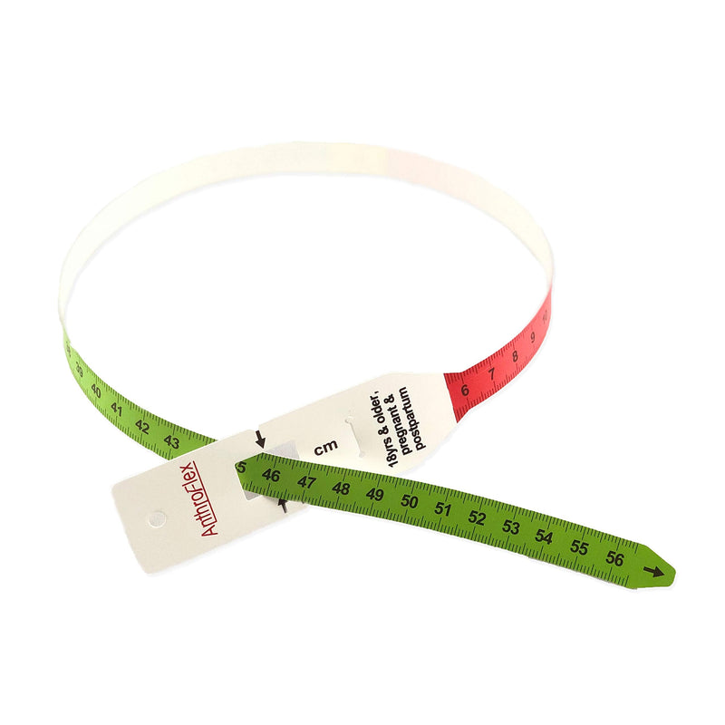 (Pack of 10) AnthroFlex Mid-Upper Arm Circumference MUAC Tape Measure for Adults 18+, Pregnant, Postpartum - BeesActive Australia