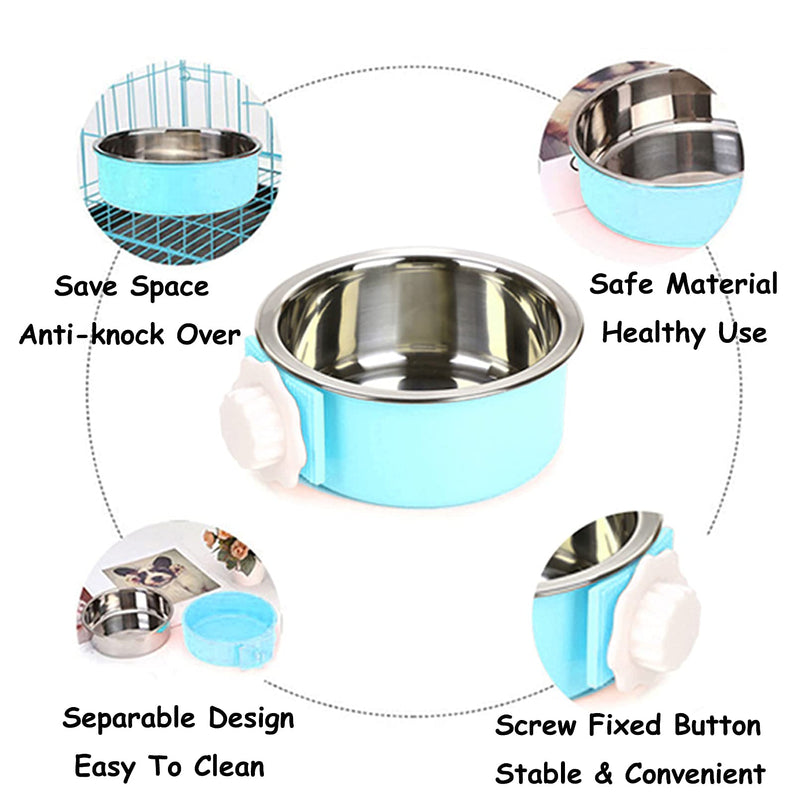 PINVNBY Rabbit Litter Box for Cage Bunny Corner Litter Bedding Box Small Animal Litter Pan Hanging Pet Bowls Cage Potty Trainer Pet Toilet for Rabbit Bunny Guinea Pigs Chinchilla Ferret Small Animals Blue - BeesActive Australia