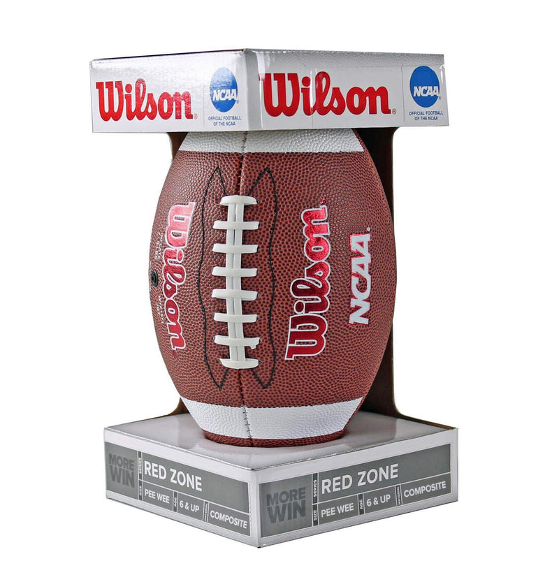 [AUSTRALIA] - Wilson NCAA Red Zone Series Composite Leather Pee Wee Size Football | WTF1571ID 