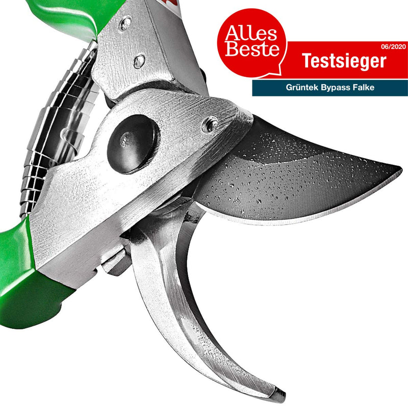 GRÜNTEK BYPASS Garden Pruning Shears FALCON Blade 48 mm / 1.9", Japanese SK5 Steel Blade, TEFLON Coated, Precision Cutting, Ergonomic Handles Garden Pruners - BeesActive Australia