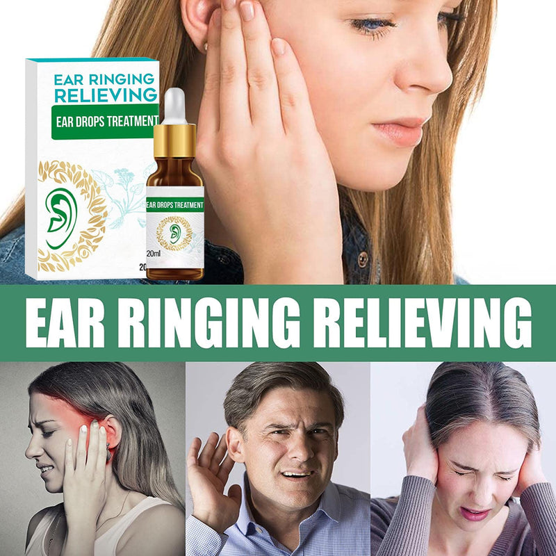 2PC Tinnitus Ear Drop,Tinnitus Relief,Ear Ringing Oil,Ear Drop for Tinnitus,for Hearing Loss and Reduces Itching 2pcs - BeesActive Australia