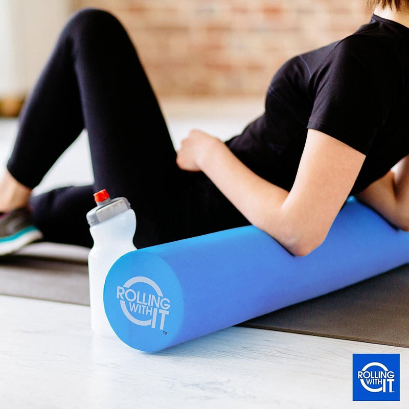Rolling With It Foam Roller - High Density - for Exercise and Muscle Recovery - Eco-Friendly Back Roller - Select Size Below 13-18-36 inches 13 x 6 Inch - BeesActive Australia