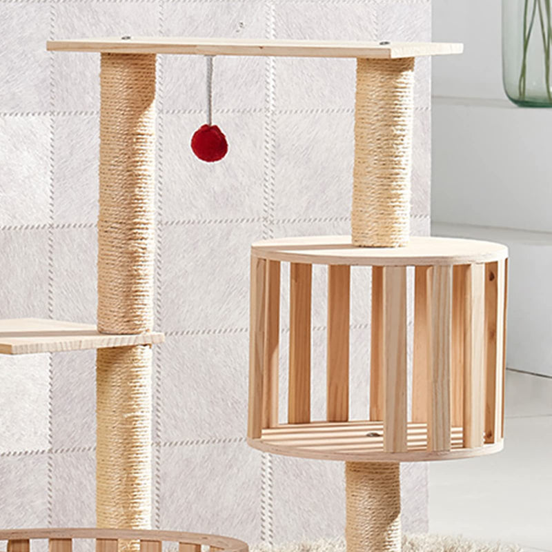 10 Inch Cat Scratching Posts Replacement Sisal Rope Scratcher Post with M8 Screws Jute Rope Scratcher Refill for Cat Tree Tower Refurbishment Cat Scratching Stump Heightening Parts, 4pcs - BeesActive Australia
