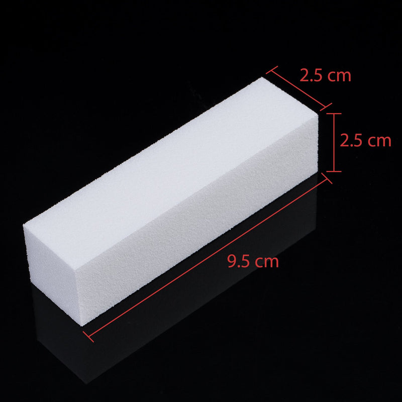 Mudder 10 Pack White Buffer Sanding Block Files Grit Manicure Nail Art Tips Tool - BeesActive Australia