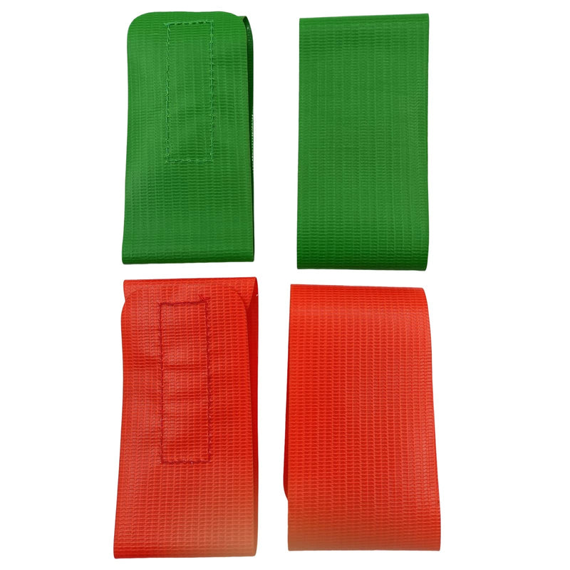 COKSDUPID Red and Green Wrestling Tournament Bands, 13" x 2.4" Soft Vinyl Hook Loop Scoring Bands for Wrestlers Coach Referee Red & Green - BeesActive Australia