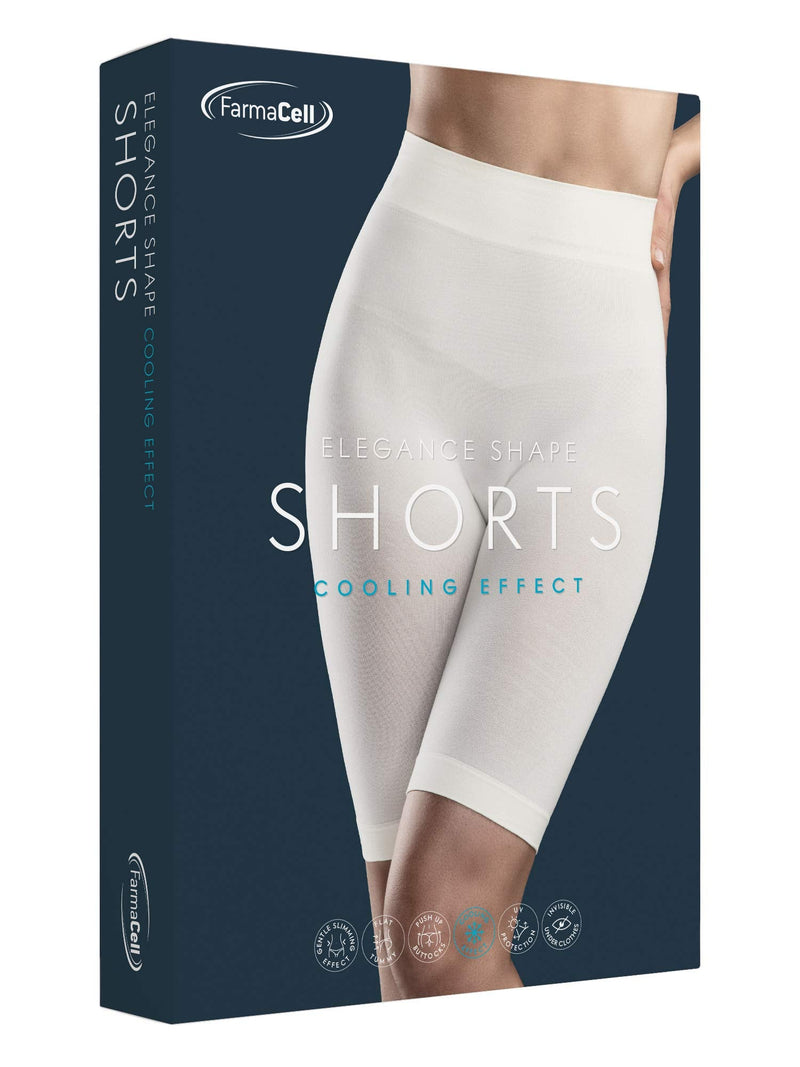 Farmacell Bodyshaper 603B - Firm Shaping Shorts with Girdle, 100% Made in Italy Large-X-Large Black - BeesActive Australia