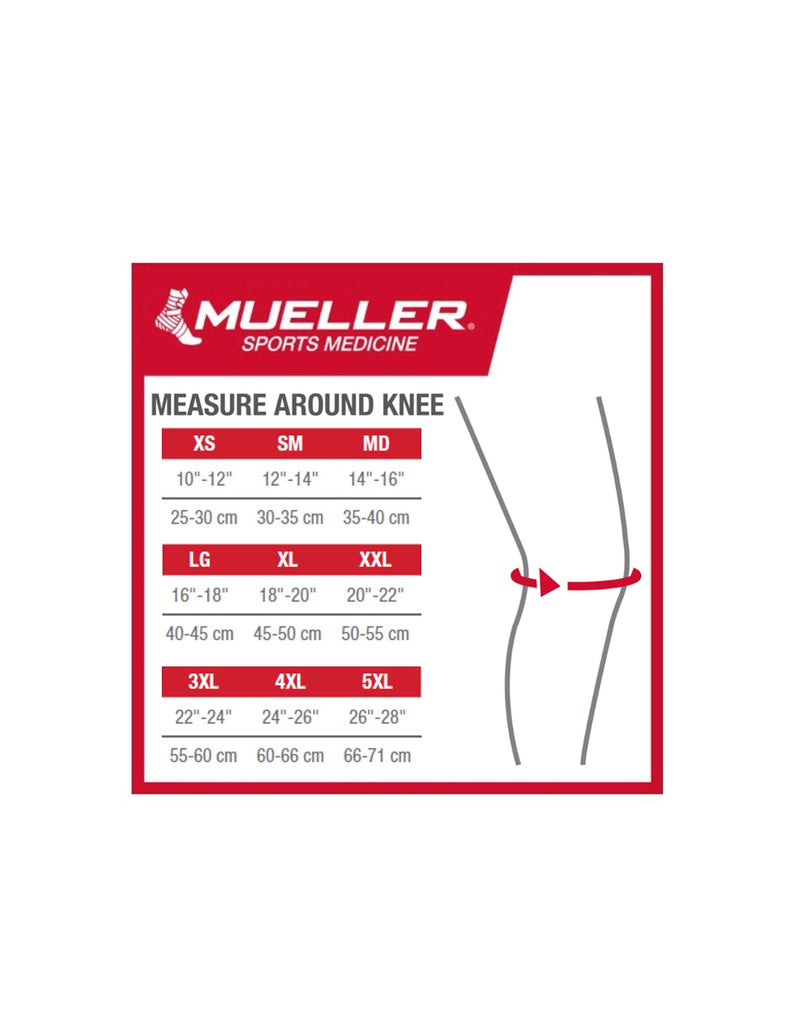 Mueller Sports Medicine Premuim Knee Support Sleeve with Gel Pad, For Men and Women, Black, L/XL - BeesActive Australia