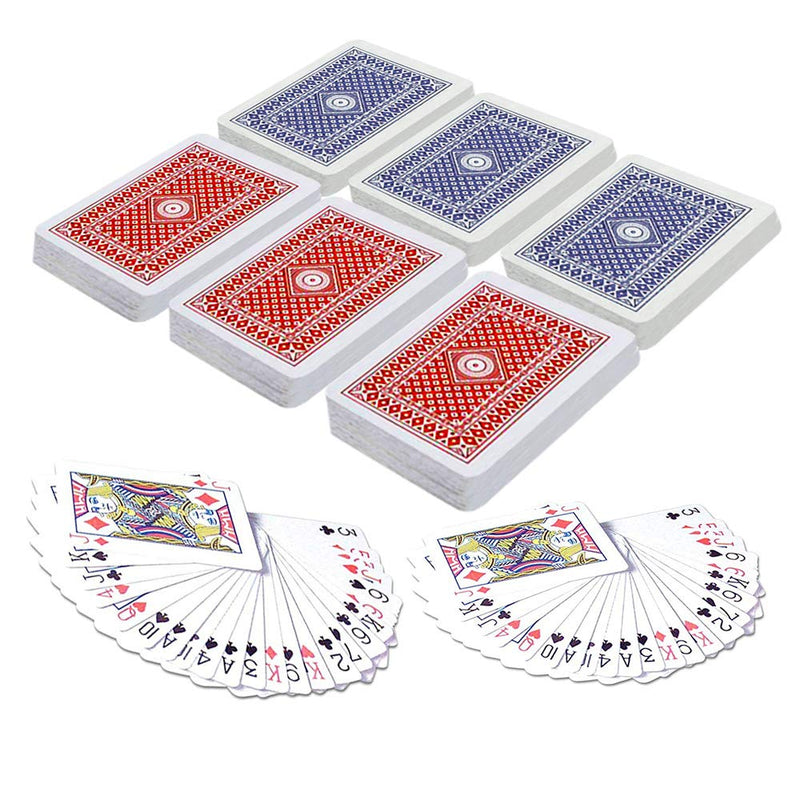 Gamie 2.5 Inch Mini Playing Cards - Pack of 6 Decks - Miniature Card Set - Small Casino Game Cards for Kids, Men, Women - Novelty Gift, Magic Party Favor for Boys Girls, Decoration Idea - BeesActive Australia