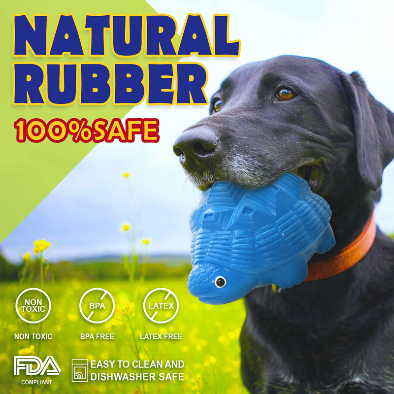 Dog Toys for Aggressive Chewers, Heavy Duty Tough Dog Toy for Large Dogs, Indestructible Squeaky Dog Toys Blue - BeesActive Australia
