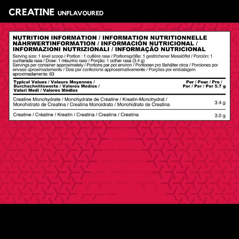 BSN DNA Creatine Monohydrate Powder, Sports Nutrition Pre Workout and Post Workout Supplement, to support and performance, Unflavoured, 216 g, 63 Servings 216 g (Pack of 1) - BeesActive Australia